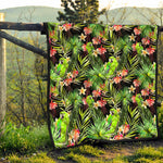 Tropical Hawaiian Parrot Pattern Print Quilt