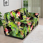 Tropical Hawaiian Parrot Pattern Print Sofa Cover