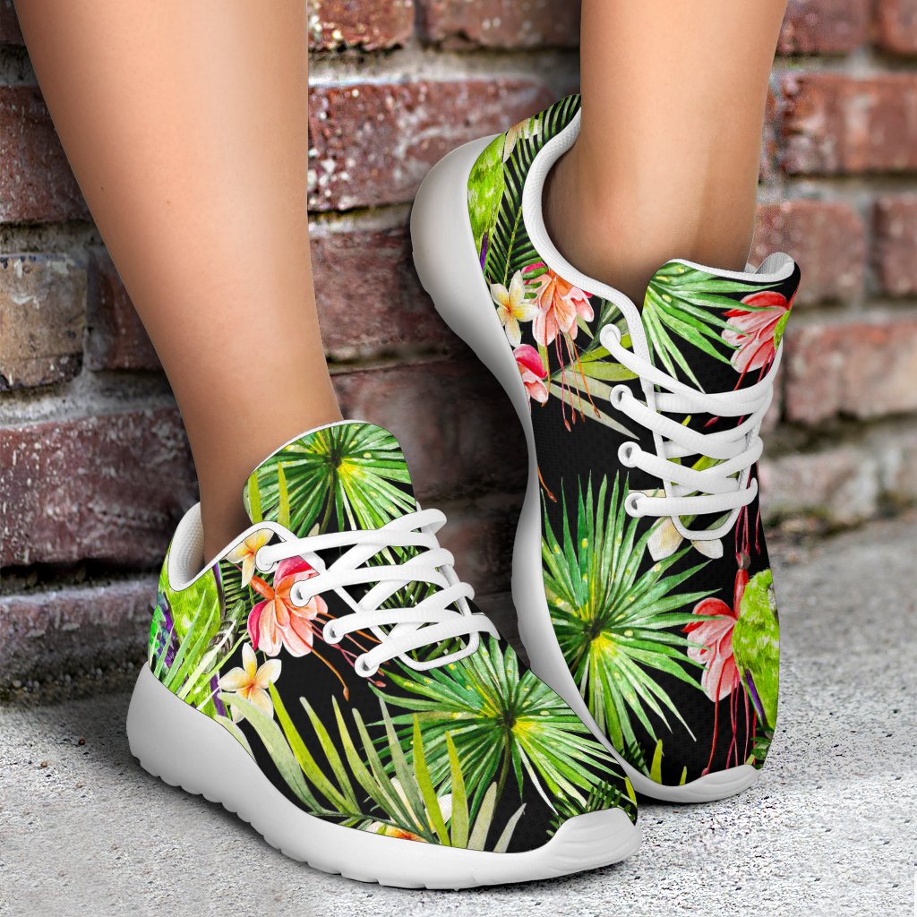 Tropical Hawaiian Parrot Pattern Print Sport Shoes GearFrost