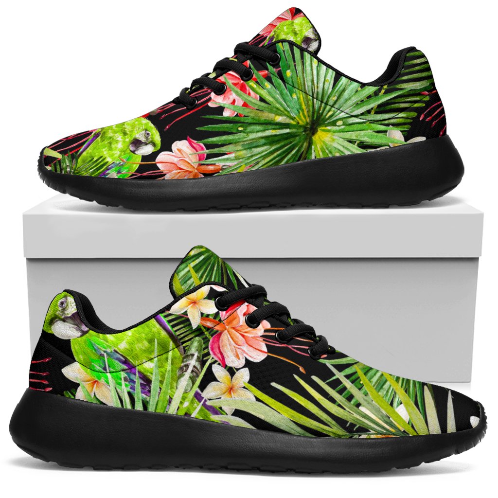 Tropical Hawaiian Parrot Pattern Print Sport Shoes GearFrost