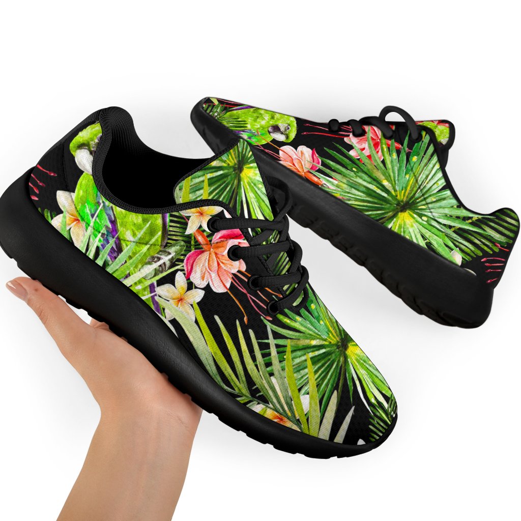 Tropical Hawaiian Parrot Pattern Print Sport Shoes GearFrost