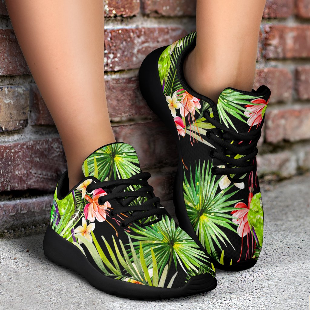 Tropical Hawaiian Parrot Pattern Print Sport Shoes GearFrost