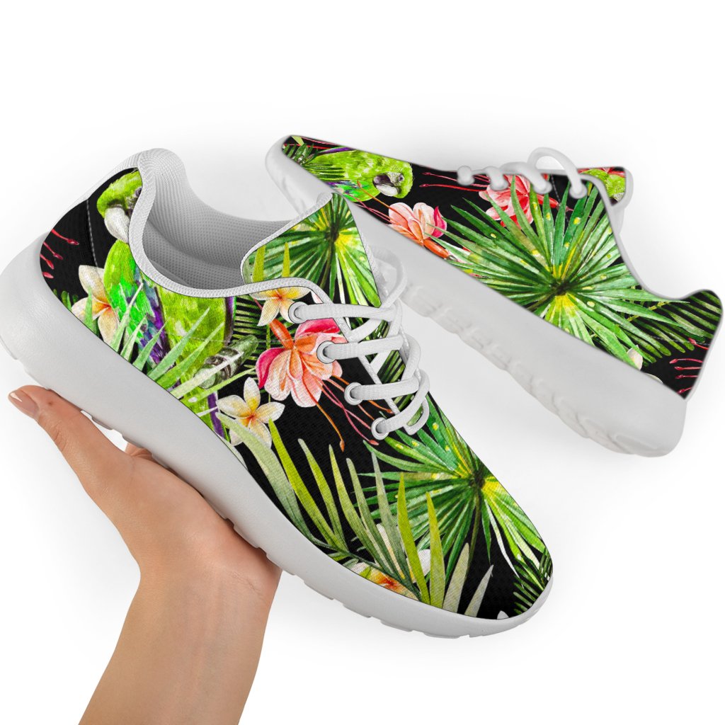 Tropical Hawaiian Parrot Pattern Print Sport Shoes GearFrost