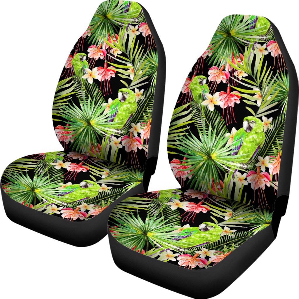 Tropical Hawaiian Parrot Pattern Print Universal Fit Car Seat Covers