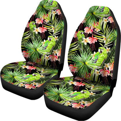 Tropical Hawaiian Parrot Pattern Print Universal Fit Car Seat Covers