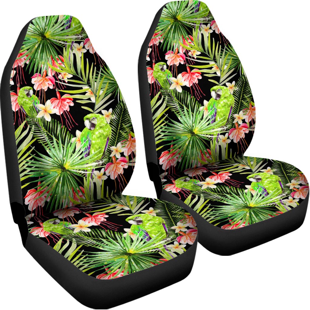Tropical Hawaiian Parrot Pattern Print Universal Fit Car Seat Covers