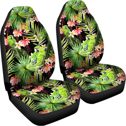 Tropical Hawaiian Parrot Pattern Print Universal Fit Car Seat Covers