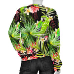 Tropical Hawaiian Parrot Pattern Print Women's Crewneck Sweatshirt GearFrost