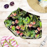 Tropical Hawaiian Parrot Pattern Print Women's Shorts