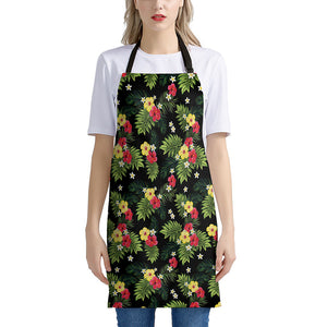 Tropical Hibiscus Aloha Pattern Print Apron