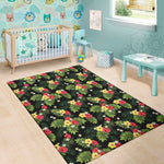 Tropical Hibiscus Aloha Pattern Print Area Rug