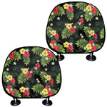 Tropical Hibiscus Aloha Pattern Print Car Headrest Covers