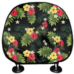 Tropical Hibiscus Aloha Pattern Print Car Headrest Covers