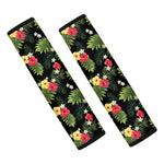 Tropical Hibiscus Aloha Pattern Print Car Seat Belt Covers