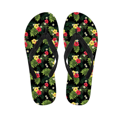 Tropical Hibiscus Aloha Pattern Print Flip Flops