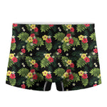 Tropical Hibiscus Aloha Pattern Print Men's Boxer Briefs
