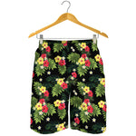 Tropical Hibiscus Aloha Pattern Print Men's Shorts