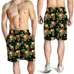 Tropical Hibiscus Aloha Pattern Print Men's Shorts