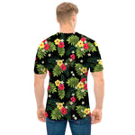Tropical Hibiscus Aloha Pattern Print Men's T-Shirt