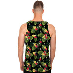 Tropical Hibiscus Aloha Pattern Print Men's Tank Top