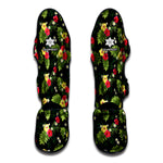 Tropical Hibiscus Aloha Pattern Print Muay Thai Shin Guard