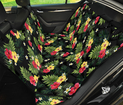 Tropical Hibiscus Aloha Pattern Print Pet Car Back Seat Cover