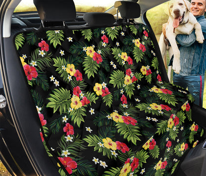 Tropical Hibiscus Aloha Pattern Print Pet Car Back Seat Cover