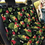Tropical Hibiscus Aloha Pattern Print Pet Car Back Seat Cover