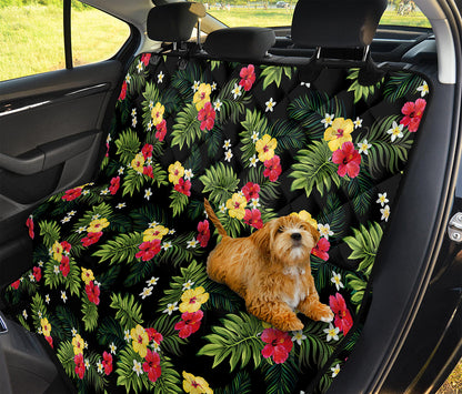 Tropical Hibiscus Aloha Pattern Print Pet Car Back Seat Cover