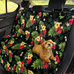Tropical Hibiscus Aloha Pattern Print Pet Car Back Seat Cover