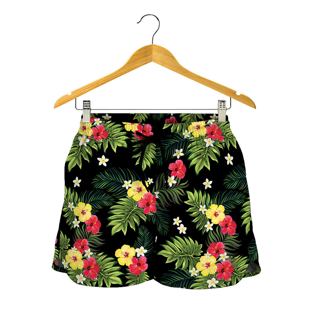 Tropical Hibiscus Aloha Pattern Print Women's Shorts