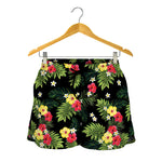 Tropical Hibiscus Aloha Pattern Print Women's Shorts