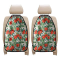 Tropical Hibiscus Blossom Pattern Print Car Seat Organizers