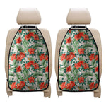 Tropical Hibiscus Blossom Pattern Print Car Seat Organizers