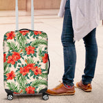 Tropical Hibiscus Blossom Pattern Print Luggage Cover GearFrost