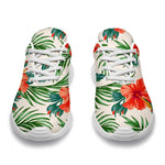 Tropical Hibiscus Blossom Pattern Print Sport Shoes GearFrost