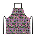 Tropical Hibiscus Flowers Aztec Print Apron