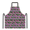 Tropical Hibiscus Flowers Aztec Print Apron