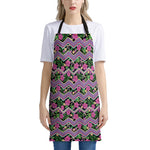 Tropical Hibiscus Flowers Aztec Print Apron