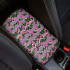 Tropical Hibiscus Flowers Aztec Print Car Center Console Cover