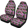 Tropical Hibiscus Flowers Aztec Print Universal Fit Car Seat Covers