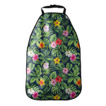 Tropical Hibiscus Flowers Pattern Print Car Seat Organizers