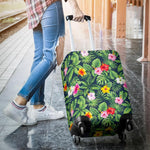 Tropical Hibiscus Flowers Pattern Print Luggage Cover GearFrost