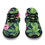 Tropical Hibiscus Flowers Pattern Print Sport Shoes GearFrost