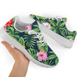 Tropical Hibiscus Flowers Pattern Print Sport Shoes GearFrost