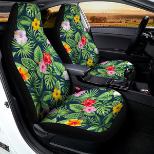 Tropical Hibiscus Flowers Pattern Print Universal Fit Car Seat Covers
