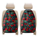 Tropical Hibiscus Leaves Pattern Print Car Seat Organizers