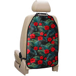Tropical Hibiscus Leaves Pattern Print Car Seat Organizers