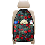 Tropical Hibiscus Leaves Pattern Print Car Seat Organizers