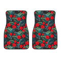 Tropical Hibiscus Leaves Pattern Print Front Car Floor Mats